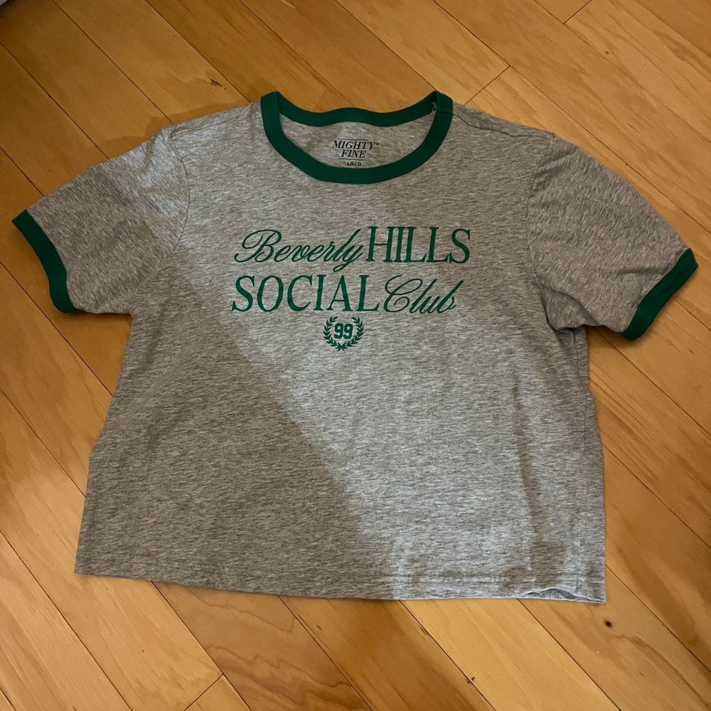 “Beverly Hills Social Club” Gray & Green Tee